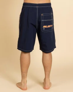 Rusty Flip Daddy Board Shorts Navy Blue 1 Clearance