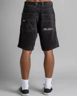 Rusty Flip Daddy Cord Shorts Coal Discount