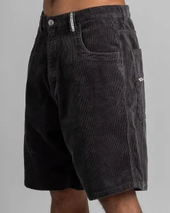 Rusty Flip Daddy Cord Shorts Coal Discount