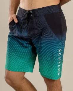 Skylark Flow Board Shorts Black/ Green New