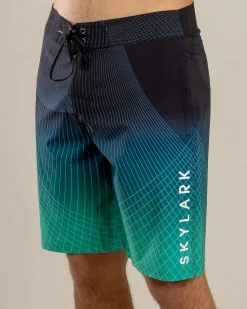 Skylark Flow Board Shorts Black/ Green New