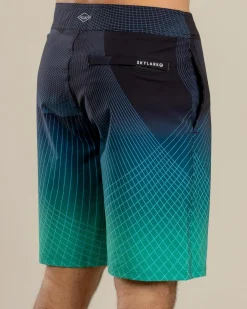 Skylark Flow Board Shorts Black/ Green New