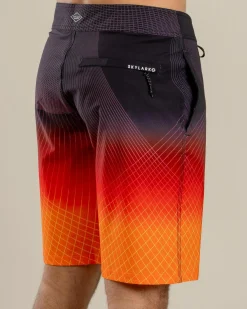 Skylark Flow Board Shorts Black/ Orange Clearance