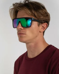 Spy Flynn Sunglasses Black/green Discount