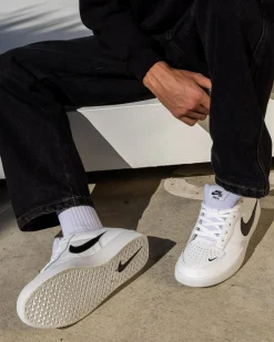 Nike Force 58 Premium Leather Shoes White/black-white-white Discount