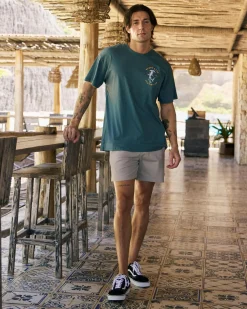 Salty Life Force T-Shirt Green New