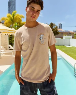 Salty Life Force T-Shirt Sand Acid Clearance