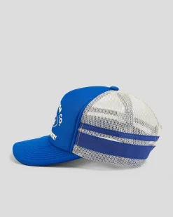 Brixton Ford Built Tough Trucker Cap Ford Blue/wimbledon White Discount