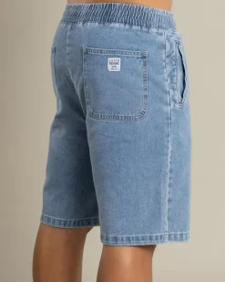 Lucid Format Denim Walk Shorts Light Blue