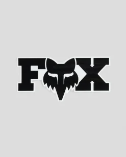 Fox Head 7" Sticker Black Best