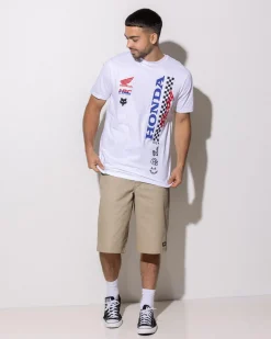 Fox X Honda T-Shirt Optical White New