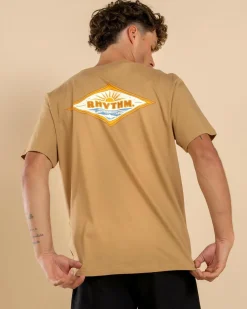 Rhythm Frame T-Shirt Macadamia Discount