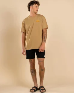 Rhythm Frame T-Shirt Macadamia Discount