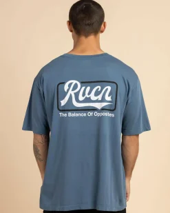 RVCA Frame Up T-Shirt Vintage Navy Discount