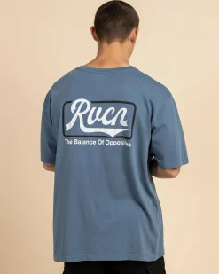 RVCA Frame Up T-Shirt Vintage Navy Discount
