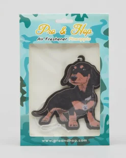 Pro & Hop Frankie Sausage Dog Air Freshener Black/tan New