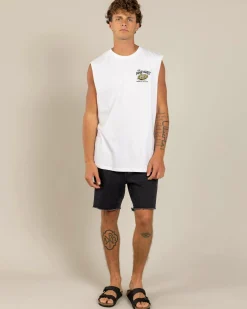 The Mad Hueys Frothin Coffin Muscle Tank White Hot