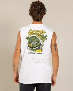 The Mad Hueys Frothin Coffin Muscle Tank White Hot