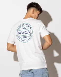 RVCA Fuel T-Shirt Antique White Clearance