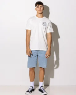 RVCA Fuel T-Shirt Antique White Clearance