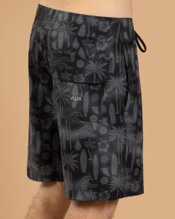 Jacks Funk Board Shorts Black New