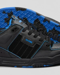 Globe Fusion Shoes Black/blue/mosaic Clearance