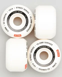 Globe G2 Conical 53mm Street Skateboard Wheels White/essential Online