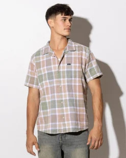 RVCA Gazzy Short Sleeve Shirt Multi New