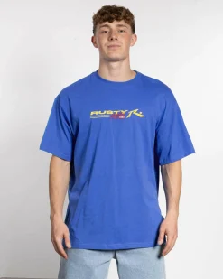 Rusty Generation T-Shirt Blue Regatta New