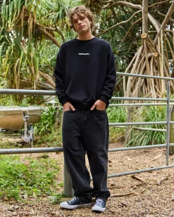 Rip Curl Giant Prawn Crew Sweatshirt Black Hot