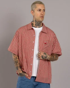 Worship Supplies Glazed And Confused Short Sleeve Shirt Cherry Red