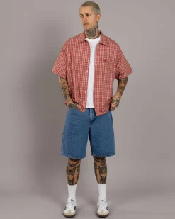Worship Supplies Glazed And Confused Short Sleeve Shirt Cherry Red