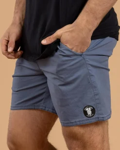 Salty Life Glint Elastic Waist Shorts Washed Navy Best