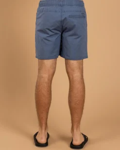 Salty Life Glint Elastic Waist Shorts Washed Navy Best