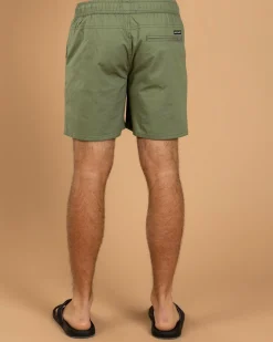 Salty Life Glint Elastic Waist Shorts Sage Best