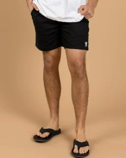 Salty Life Glint Elastic Waist Shorts Black Best