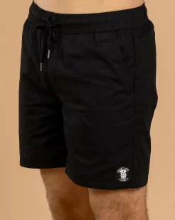 Salty Life Glint Elastic Waist Shorts Black Best