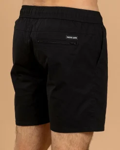 Salty Life Glint Elastic Waist Shorts Black Best