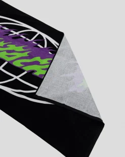 Santa Cruz Global Flame Strip Towel Black Discount