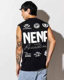 Nena & Pasadena Global Raptor Muscle Tank Jet Black