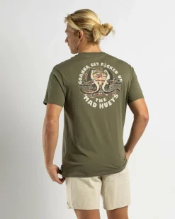 The Mad Hueys Goanna Get Fkd Up T-Shirt Olive Online