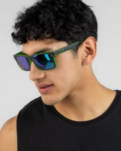 Carve Goblin Polarised Sunglasses Black/green Discount