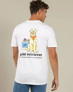 Frothies Gold Retriever T-Shirt White