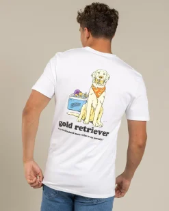 Frothies Gold Retriever T-Shirt White