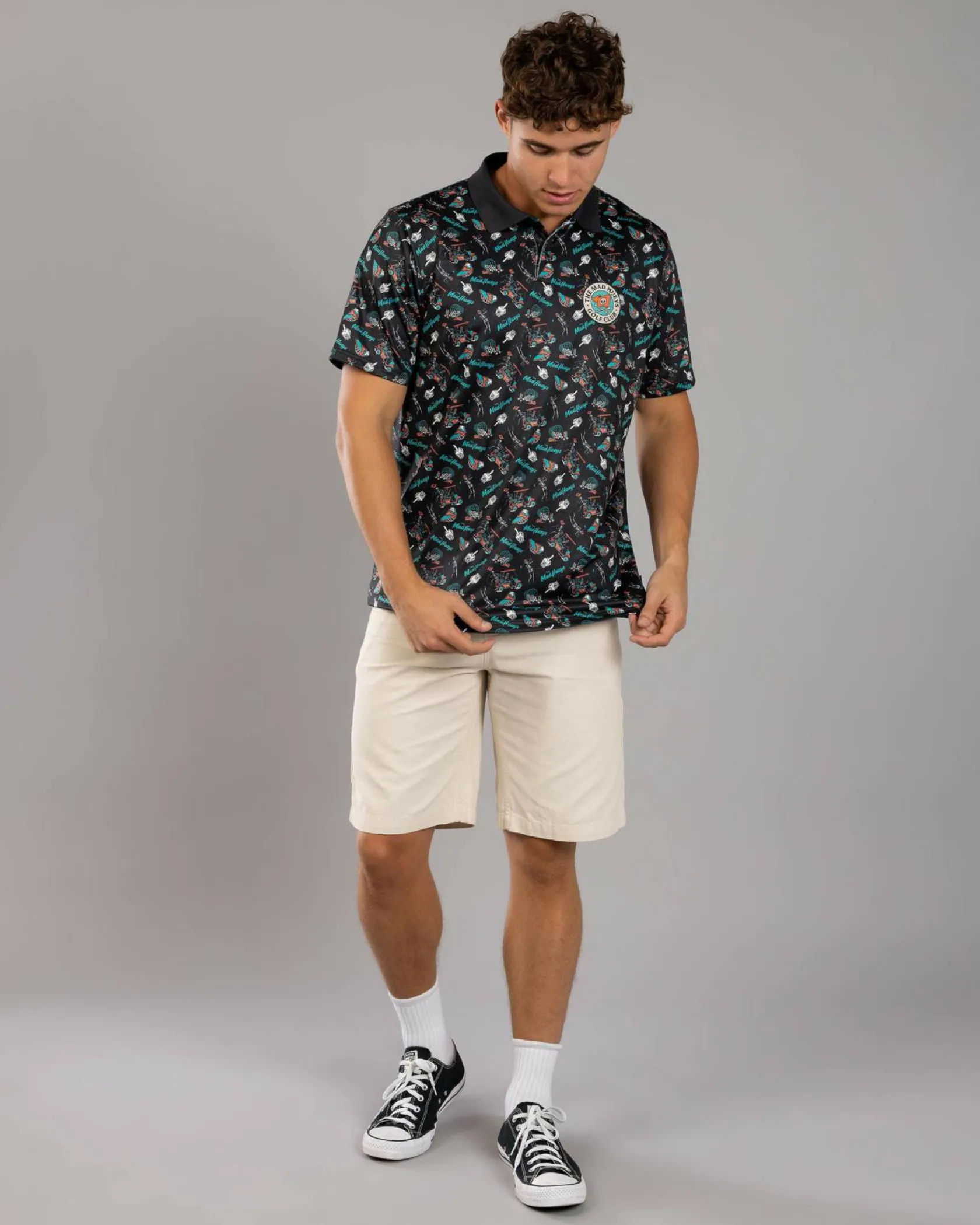 The Mad Hueys Golf Polo Shirt Black Best