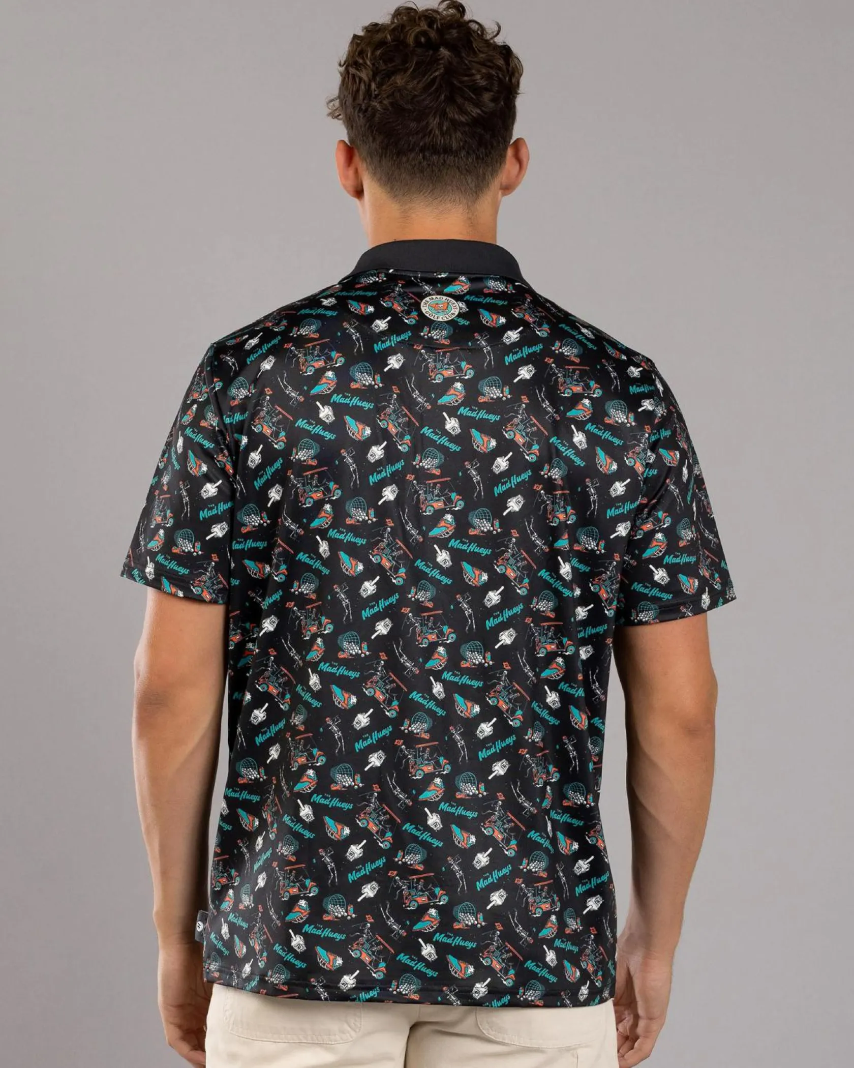 The Mad Hueys Golf Polo Shirt Black Best