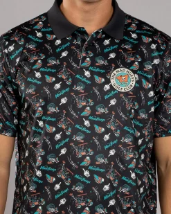 The Mad Hueys Golf Polo Shirt Black Best