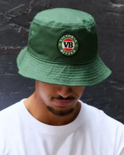 Victoria Bitter ade Forever Reversible Bucket Hat Green Clearance