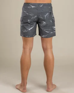Salty Life Surge Elastic Waist Board Shorts Grey