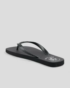 Salty Life Grim Thongs Black/white Sale